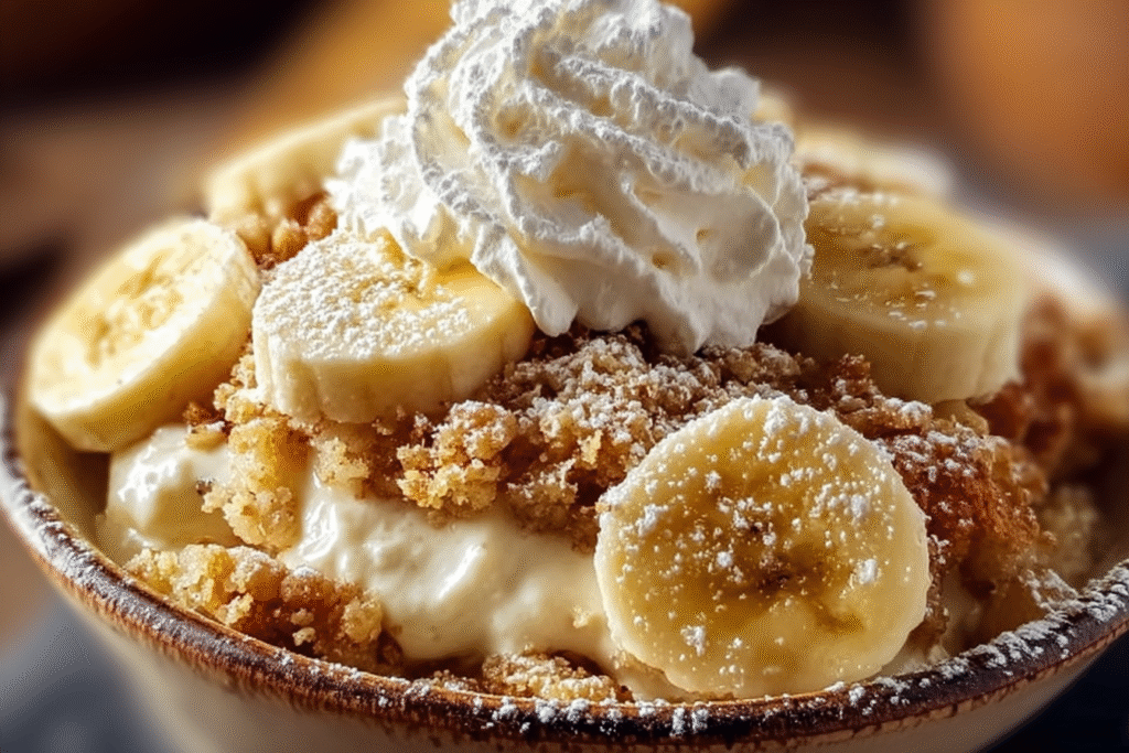 Banana Cream Crumble Dessert