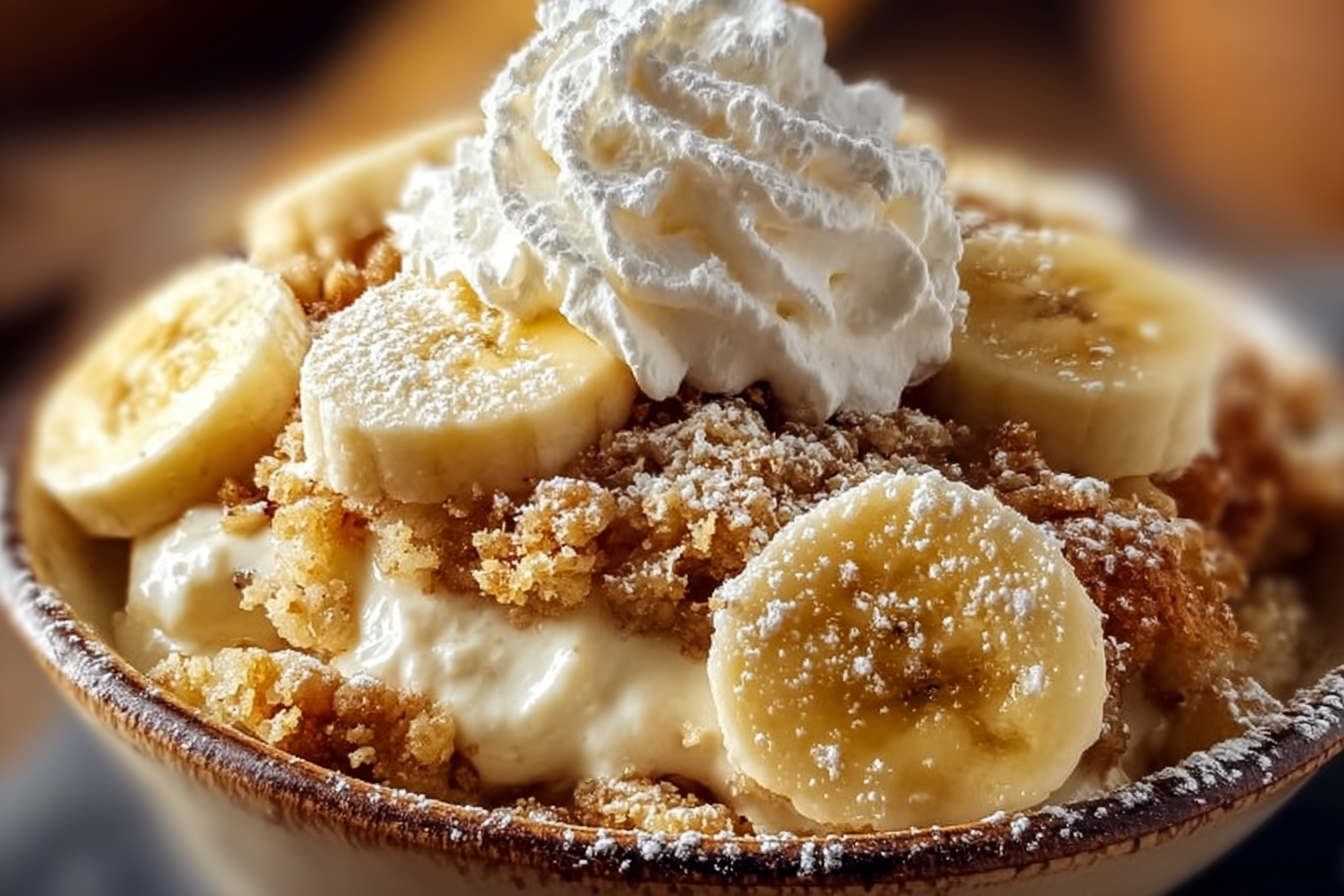 Banana Cream Crumble Dessert