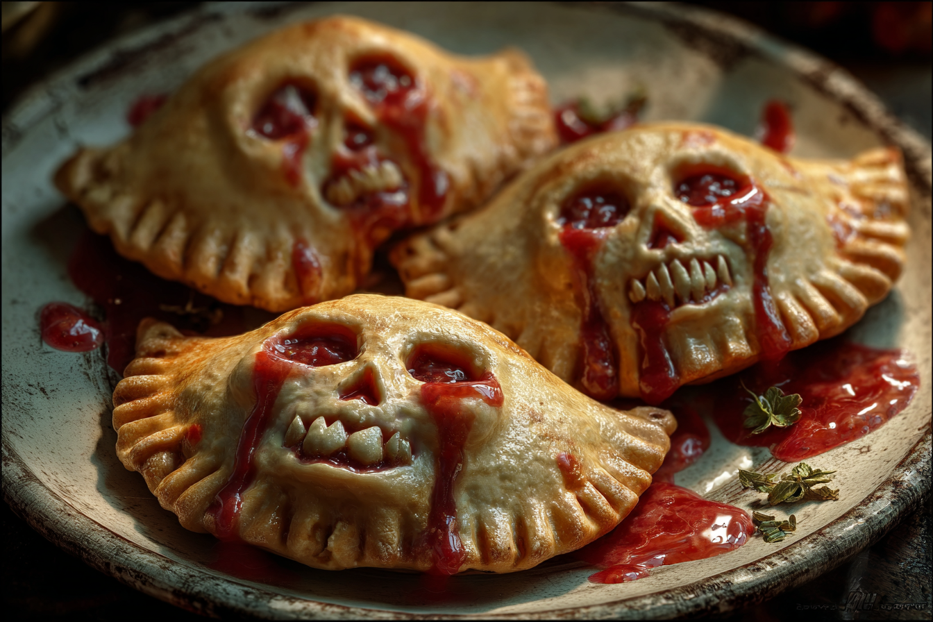 Bloody Skull Hand Pies