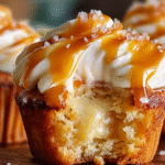 Caramel Cream-Filled Cupcakes