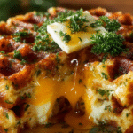 Cheddar Herb Stuffed Savory Waffles