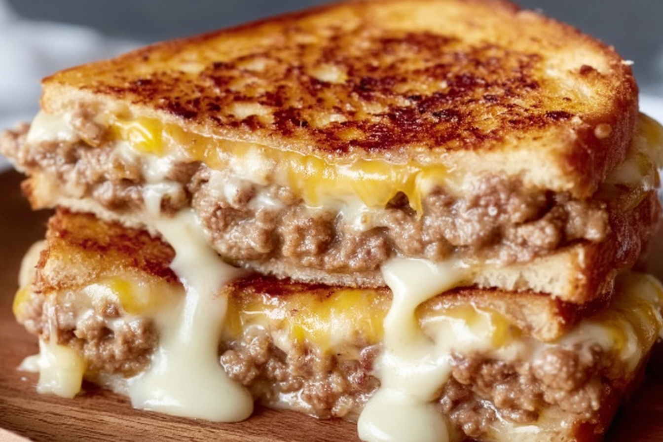 Cheesy Patty Melt Sandwich