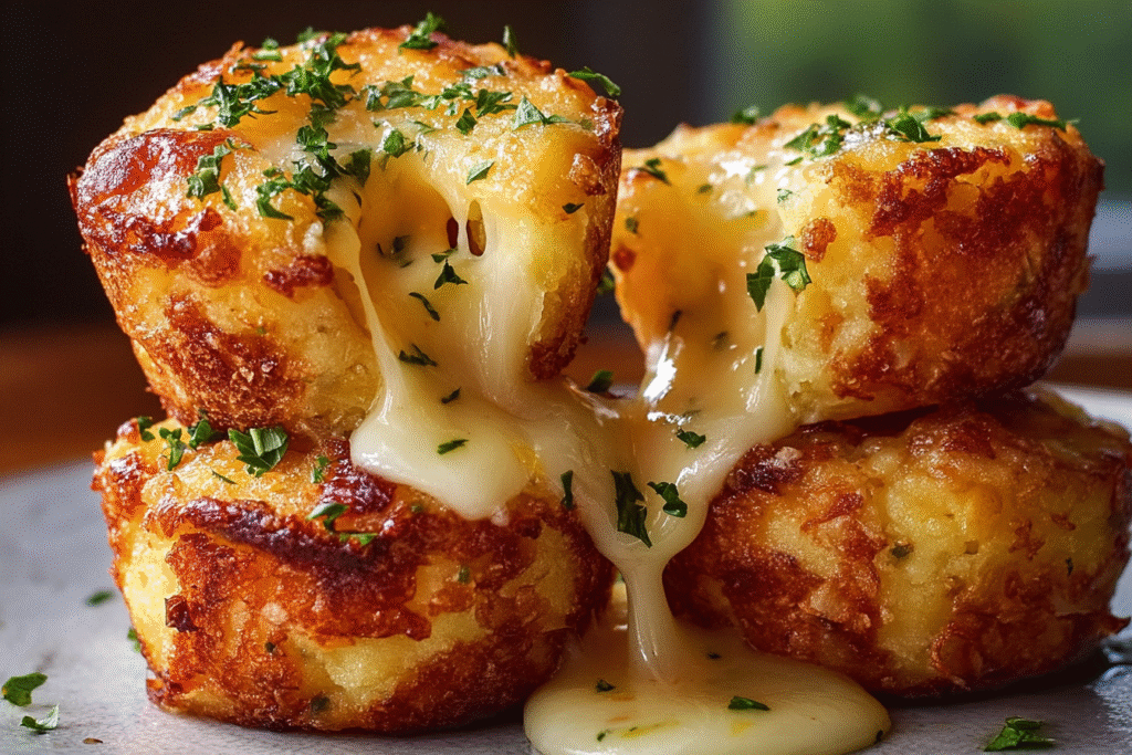 Cheesy Potato Muffin Bites