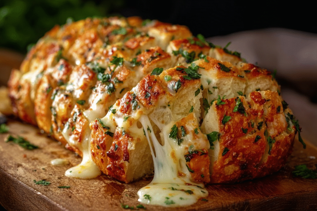 Cheesy Pull-Apart Garlic Bread