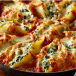 Cheesy Spinach & Ricotta Stuffed Shells