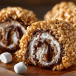 Churro Cream Sandwiches with Caramel Drizzle