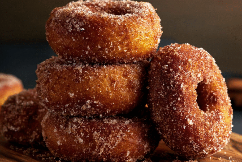 Cinnamon Sugar Apple Cider Donuts
