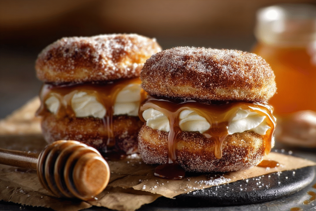 Cinnamon Sugar Donut Sandwiches