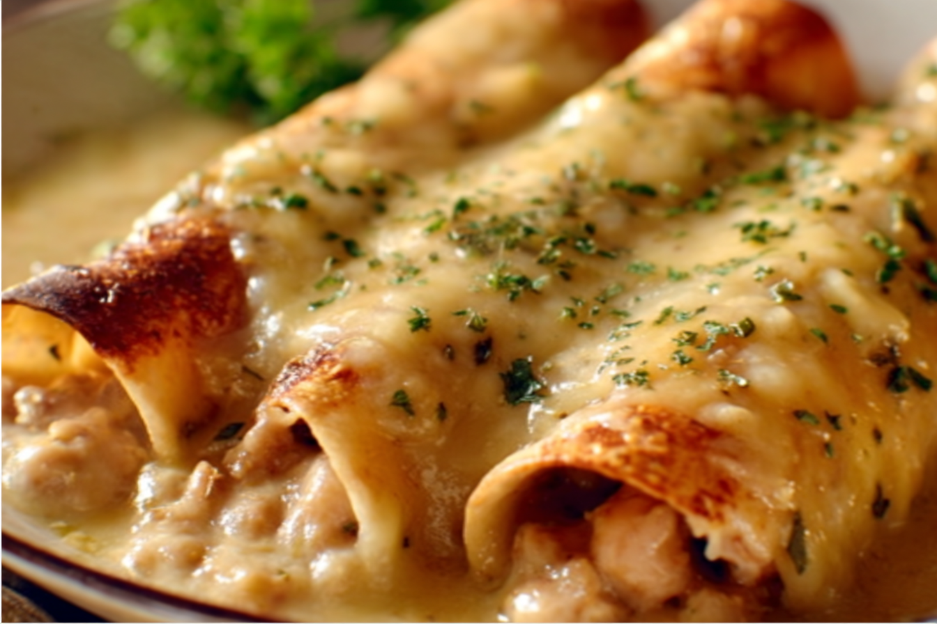 Creamy Chicken Enchiladas