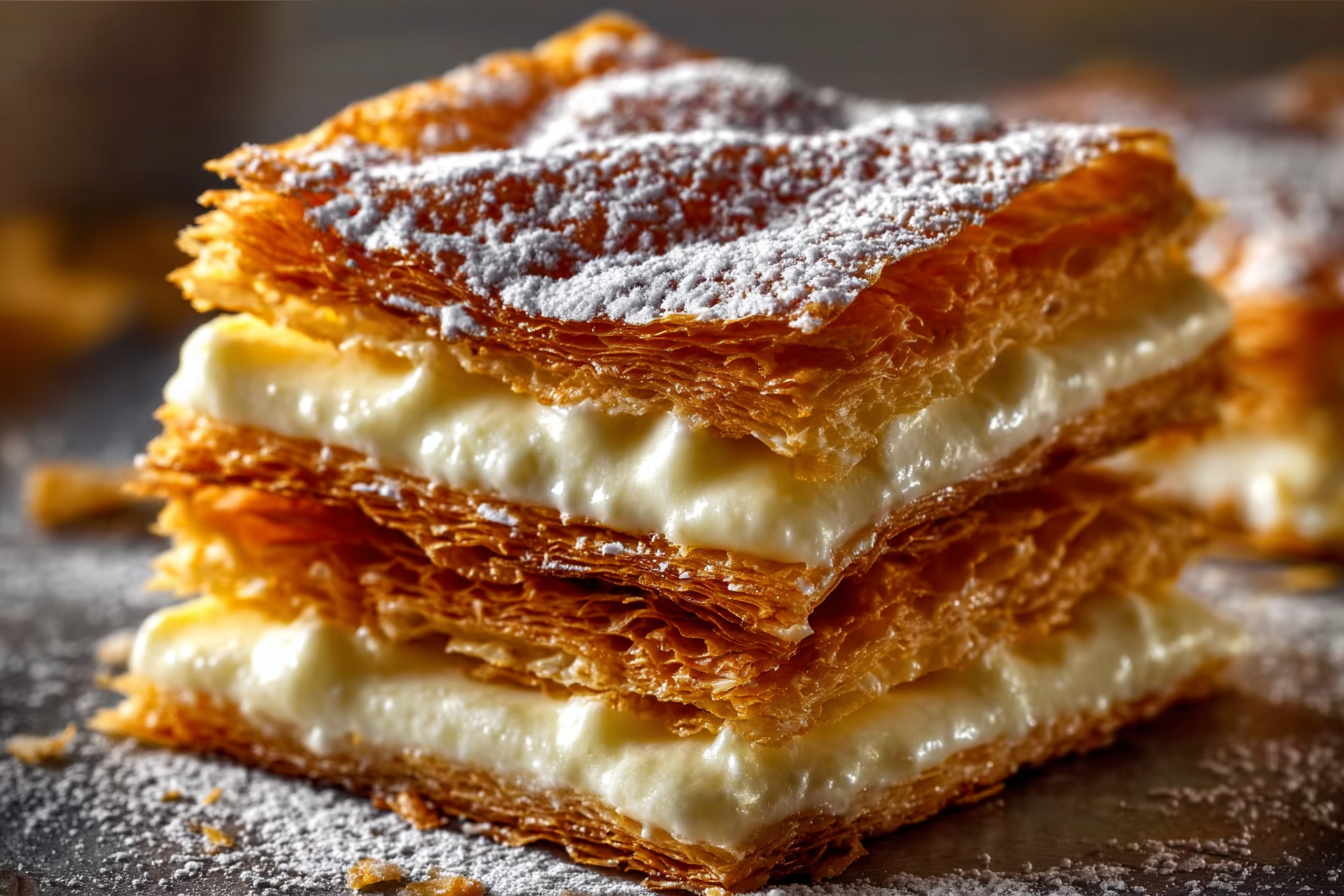 Crispy Cream-Filled Mille-Feuille