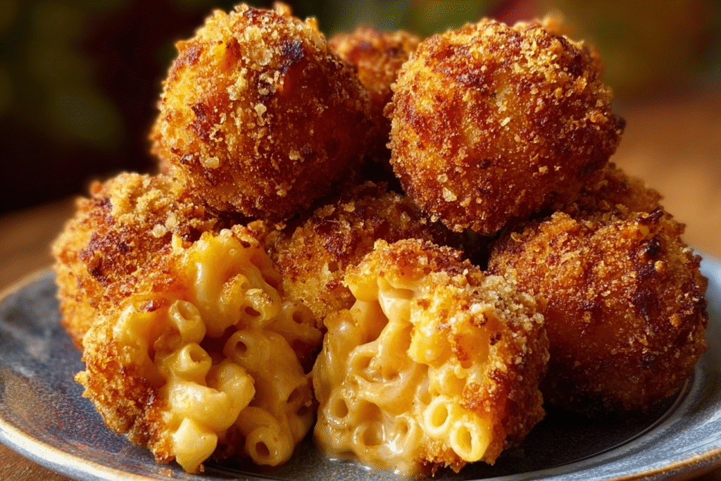 Crispy Fried Mac & Cheese Balls