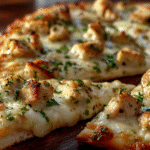 Garlic Chicken Alfredo Pizza