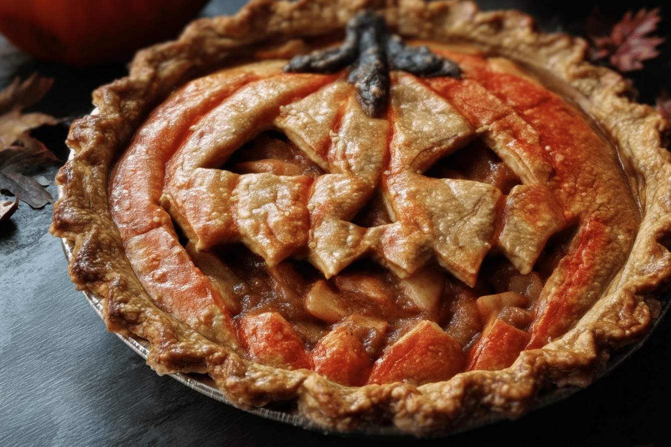 Jack-O’-Lantern Apple Pie