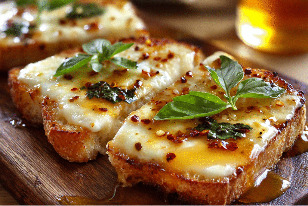 Spicy Honey Mozzarella Bread