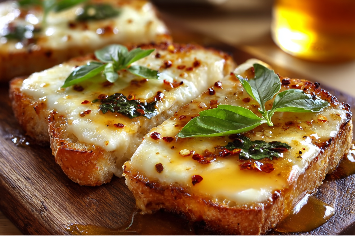 Spicy Honey Mozzarella Bread