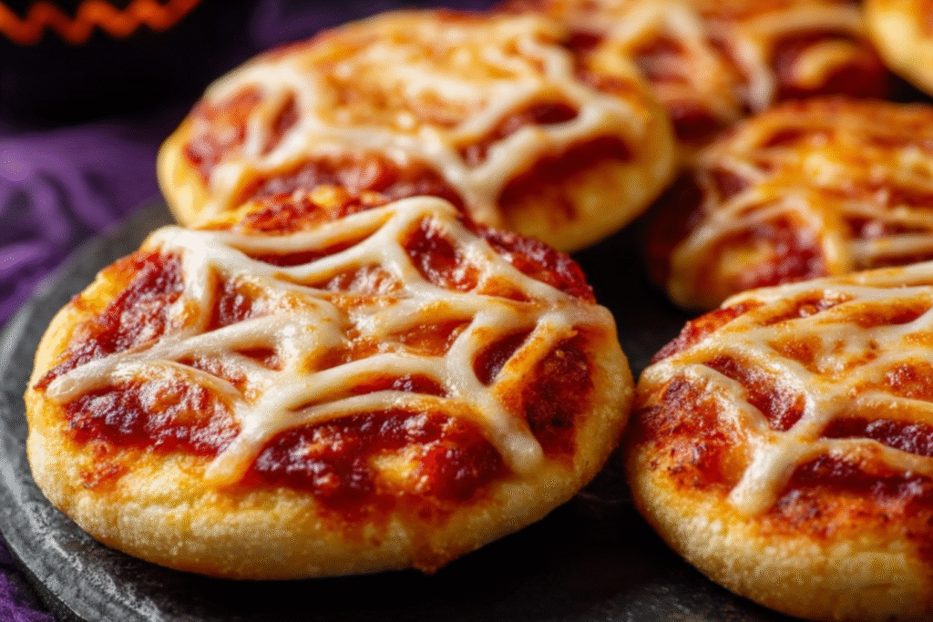 Spiderweb Mini Pizzas