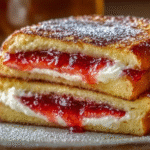 Strawberry Cheesecake Stuffed French Toast