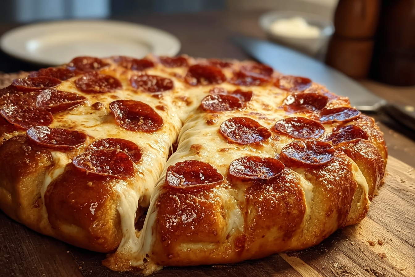 Stuffed Crust Pepperoni Pizza