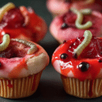 Worm-Infested Cupcakes