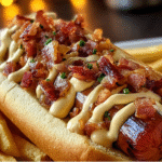 Bacon Ranch Loaded Hot Dog