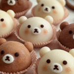 Bear-Shaped Mochi Cream Buns