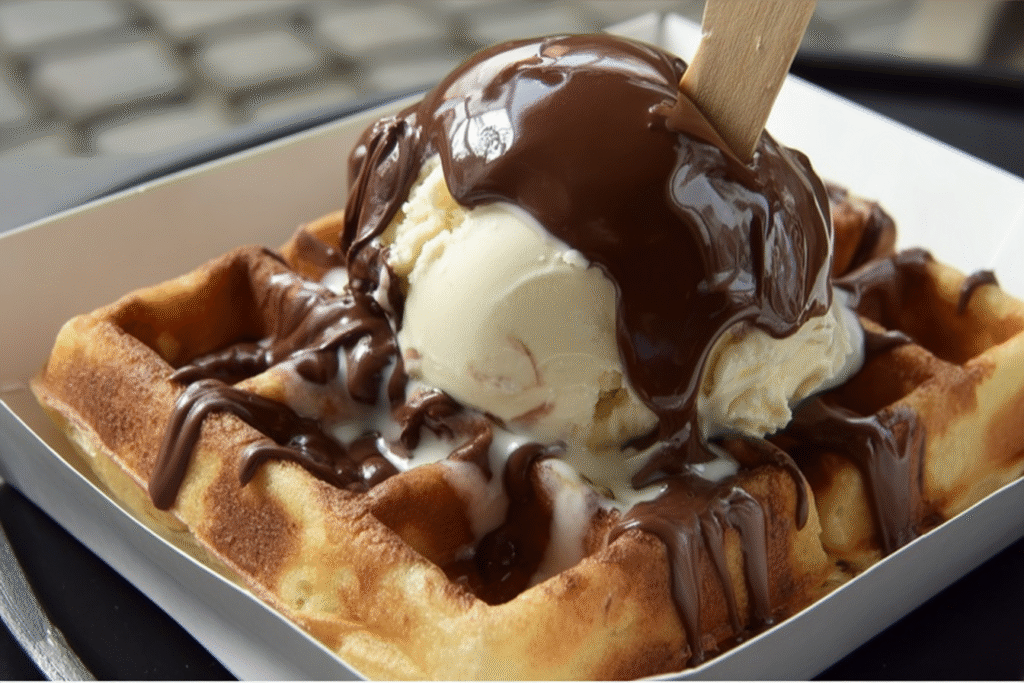 Belgian Waffle Sundae Bliss