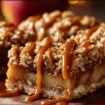 Caramel Apple Crumble Bars