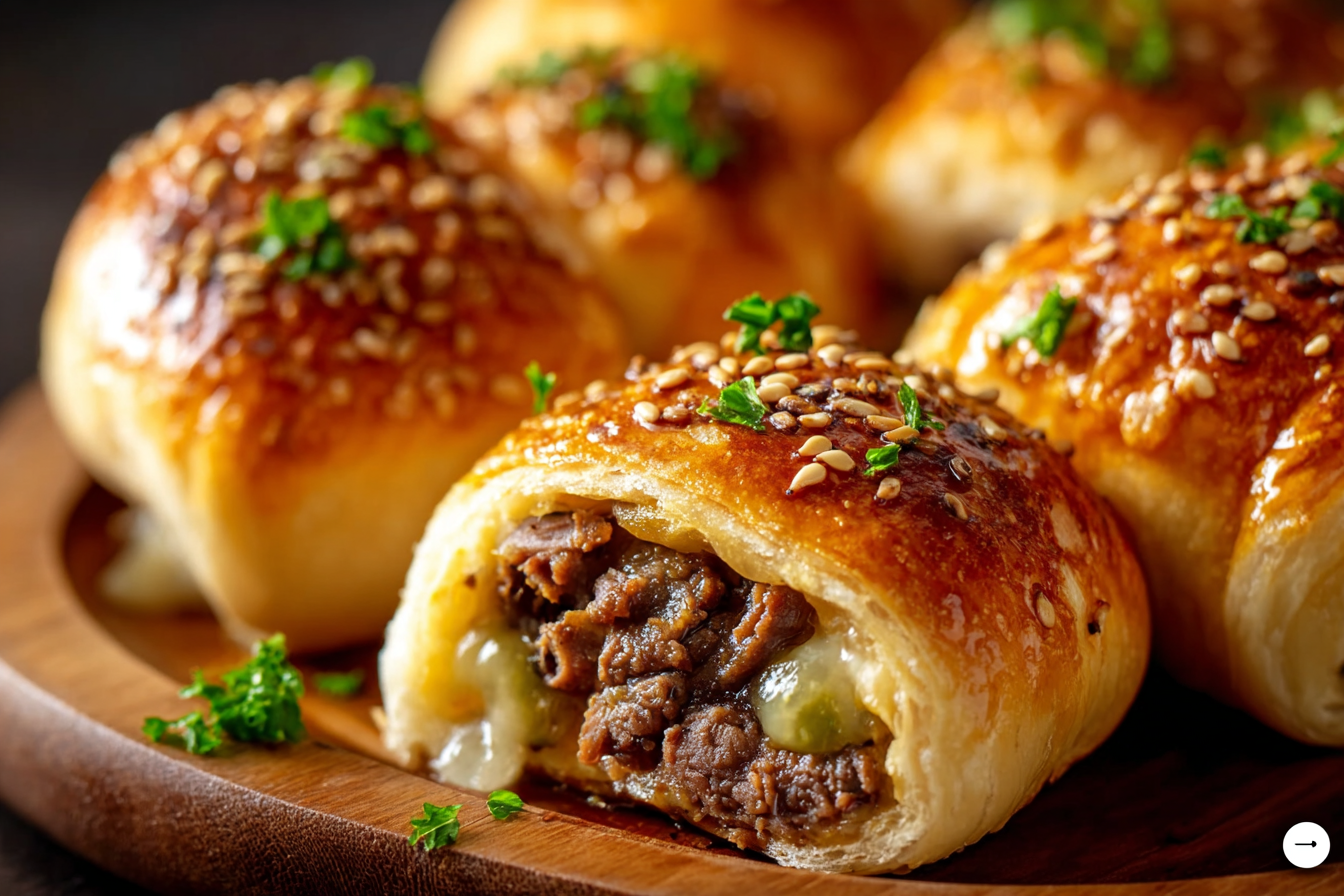 Cheesesteak Stuffed Rolls