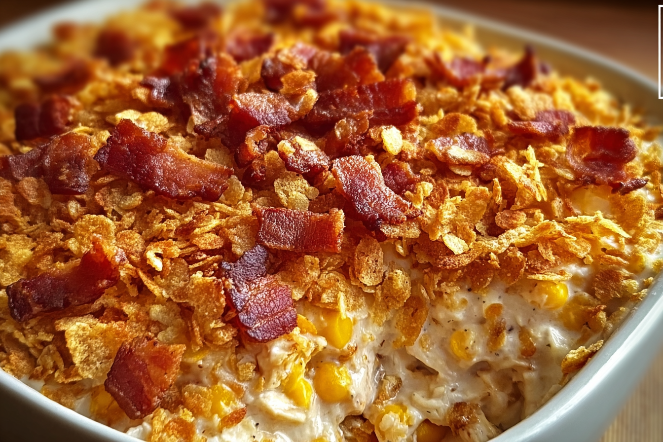 Cheesy Chicken Bacon Ranch Casserole