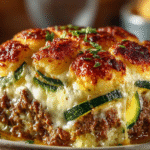 Cheesy Zucchini Tater Tot Casserole
