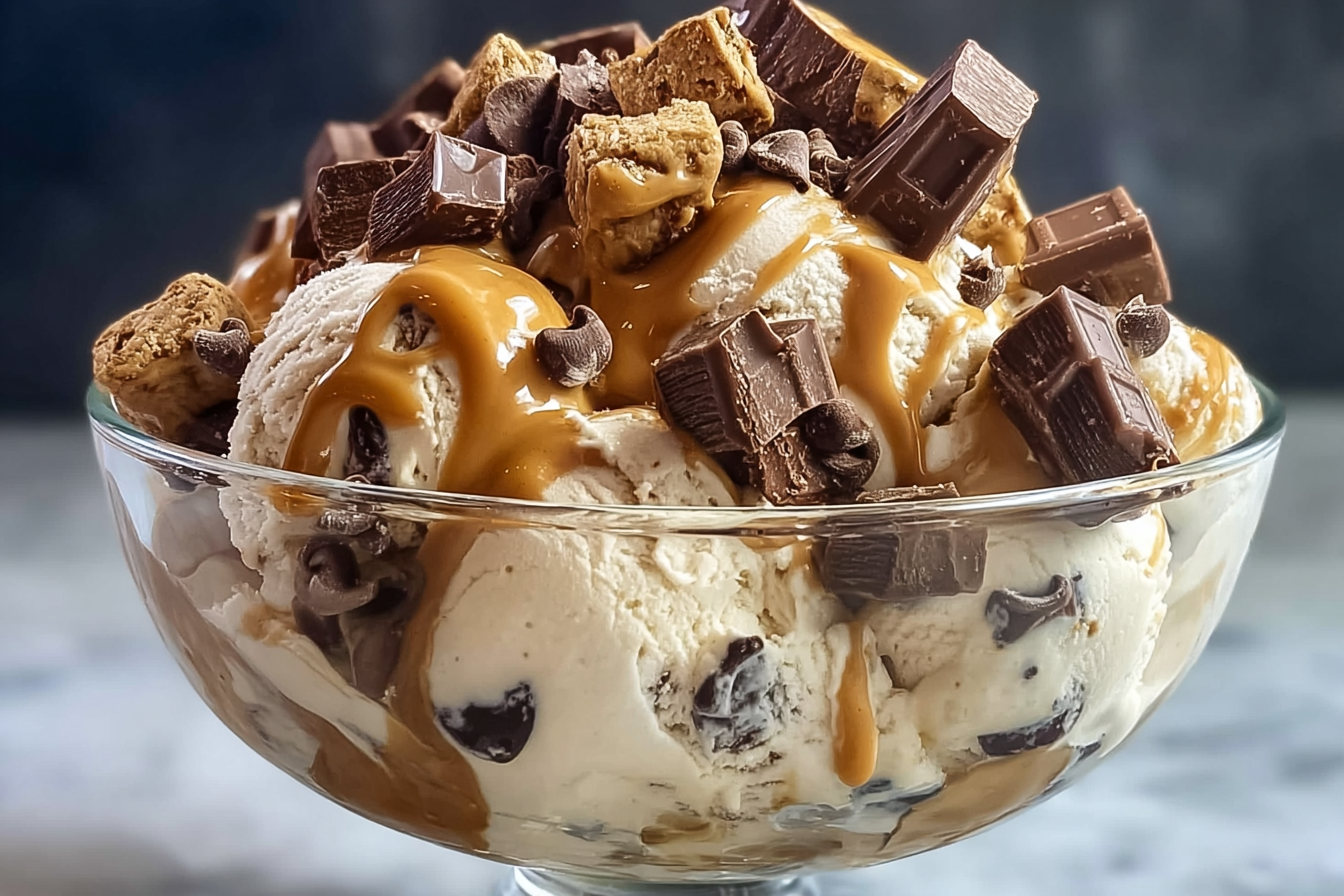 Chocolate Peanut Butter Chunk Sundae