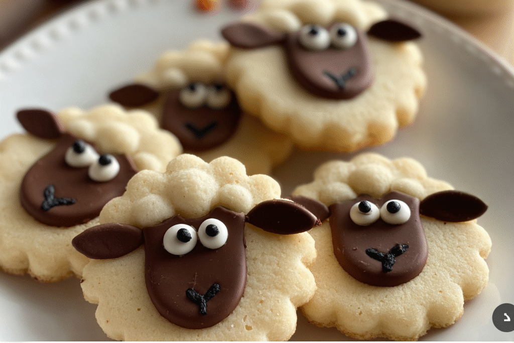 Chocolate Sheep Butter Cookies