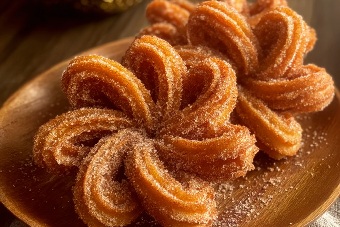 Cinnamon Sugar Flower Churros