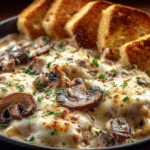 Creamy Baked Mushroom Ravioli