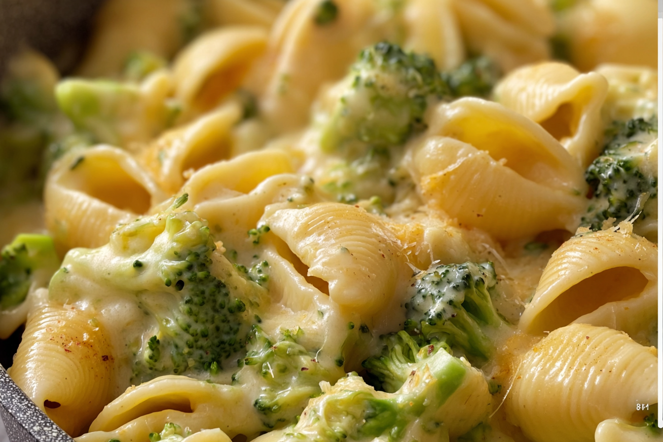 Creamy Broccoli Shells and Cheese