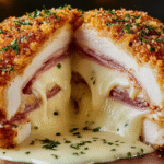 Crispy Chicken Cordon Bleu Bomb