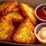 Crispy Golden Hash Brown Triangles