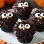 Fuzzy Chocolate Monster Cupcakes