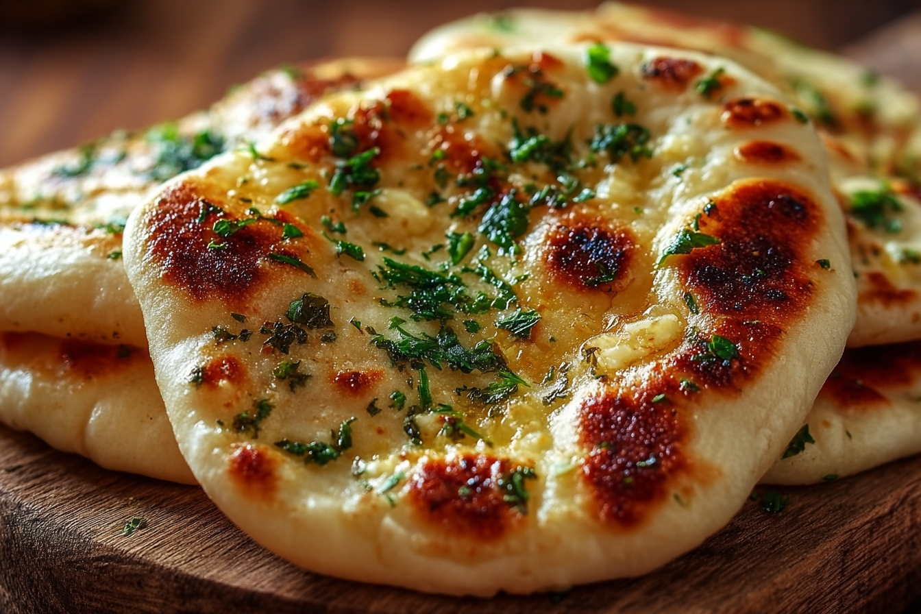 Garlic Butter Cheese Naan