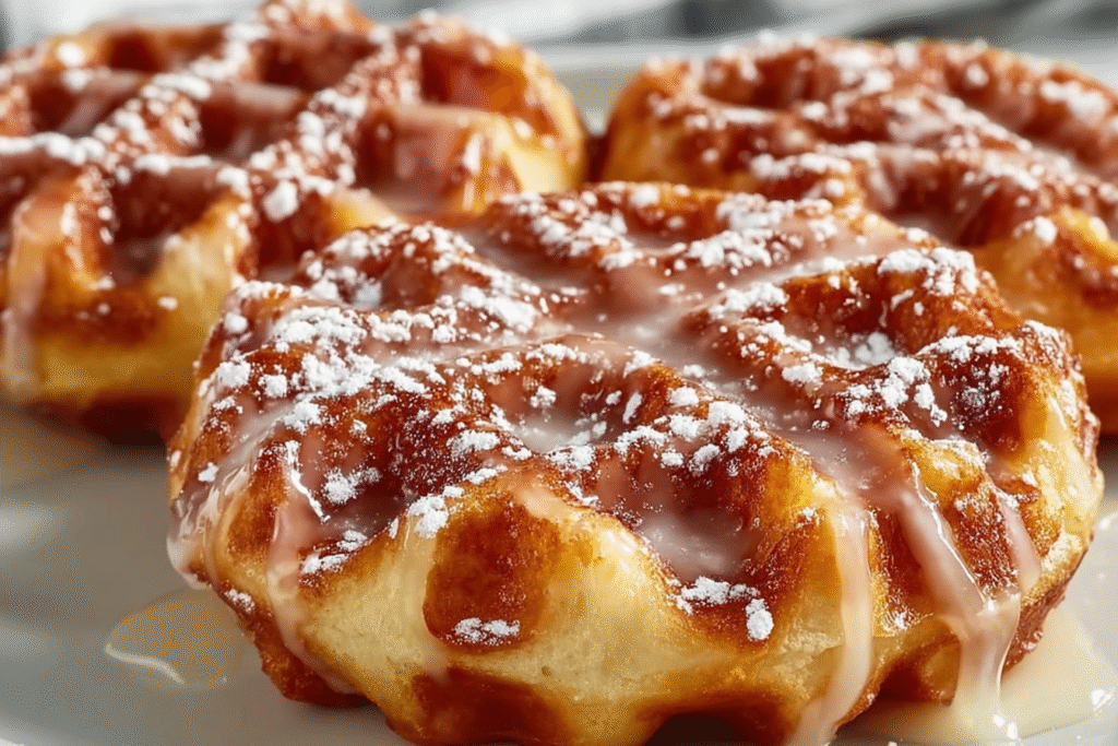 Glazed Mini Waffles