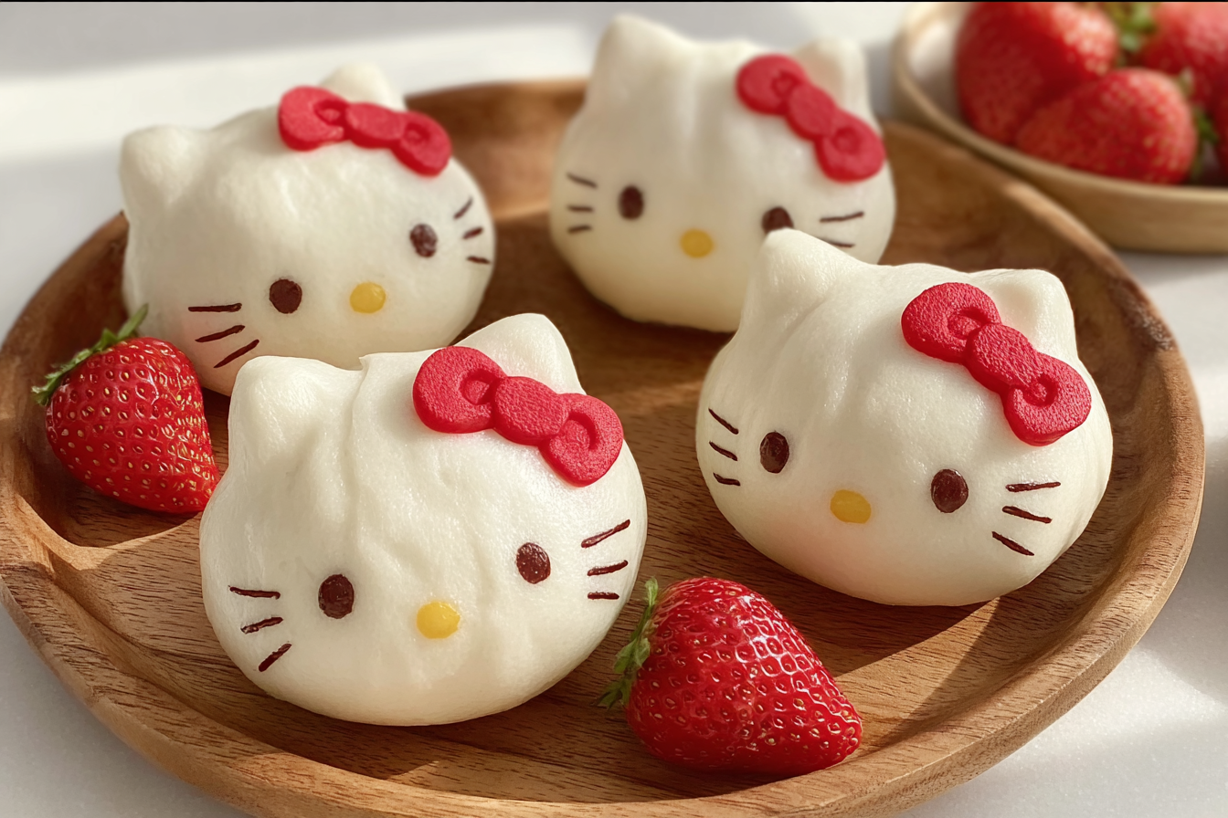 Hello Kitty Steamed Custard Buns