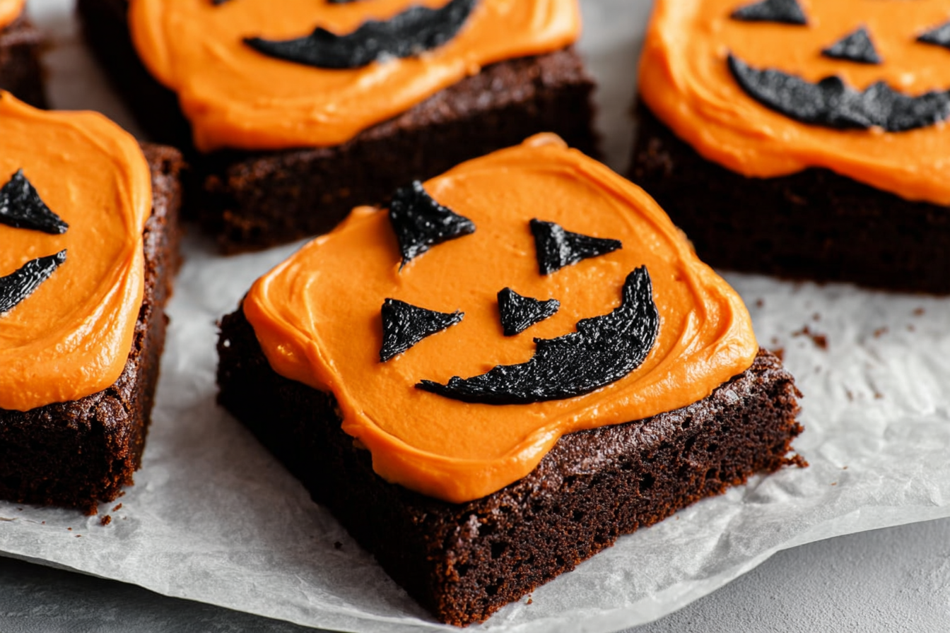 Jack-O’-Lantern Brownies