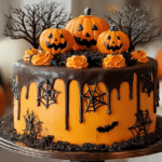 Jack-O’-Lantern Pumpkin Patch Cake