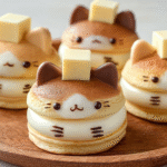 Kitty Pancake Butter Sandwiches
