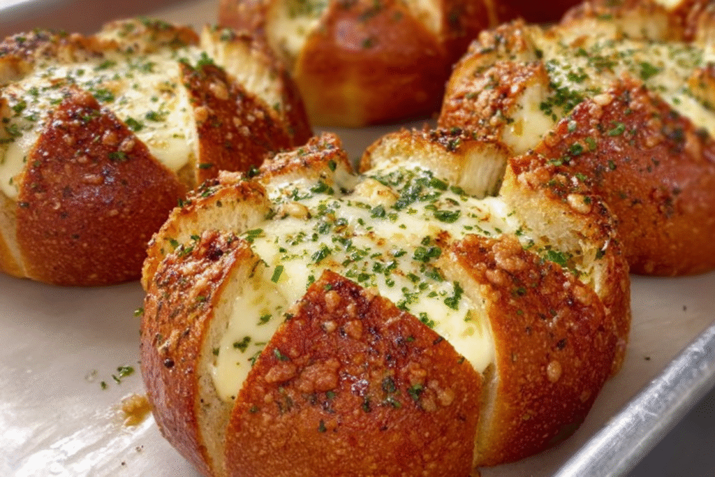 Korean Cream Cheese Garlic Bread