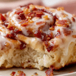 Maple Bacon Cinnamon Rolls