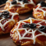 Mini Spiderweb Pizzas