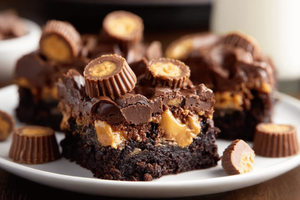 Peanut Butter Cup Brownie Bars