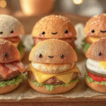 Smiley Mini Burgers Trio