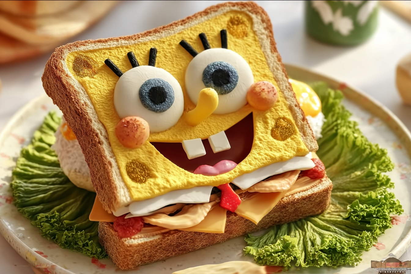 SpongeBob Fun Breakfast Sandwich